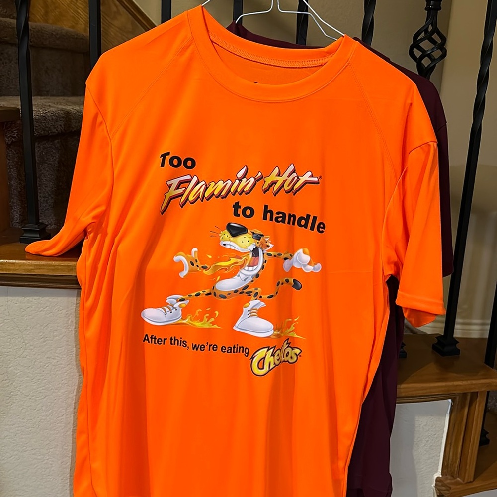 Too flaming hot to handle, after this we are eating Cheetos, Tee for sale